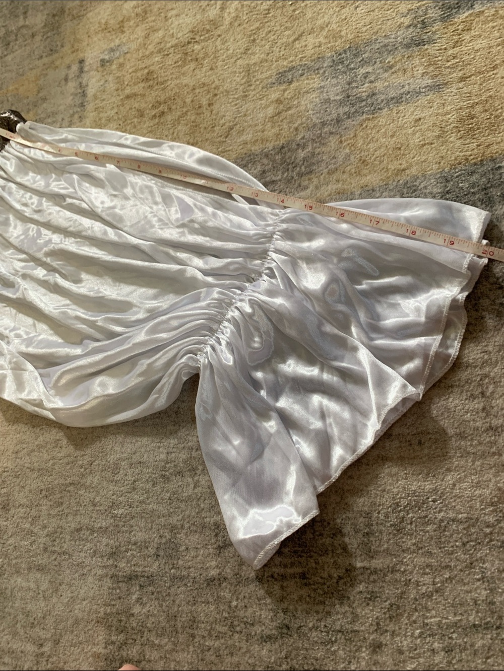 Rubie's Wht Pirate Top/ Metallic Brown Bodice -Blue Ties w/black skirt Costume - Picture 9 of 16